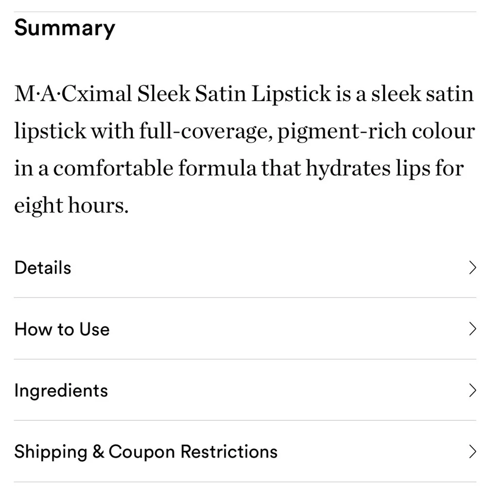 MAC ‘Sitting Pretty’ M•A•Cximal Sleek Satin Lipstick